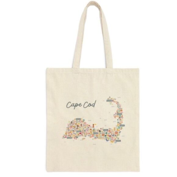 Cape Cod Map Tote - Picture 1 of 9